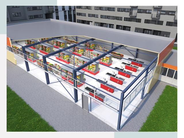 Строительство магазинов в Геленджик от 624 руб. за м²