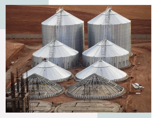 Строительство зерновых силосов в Геленджике