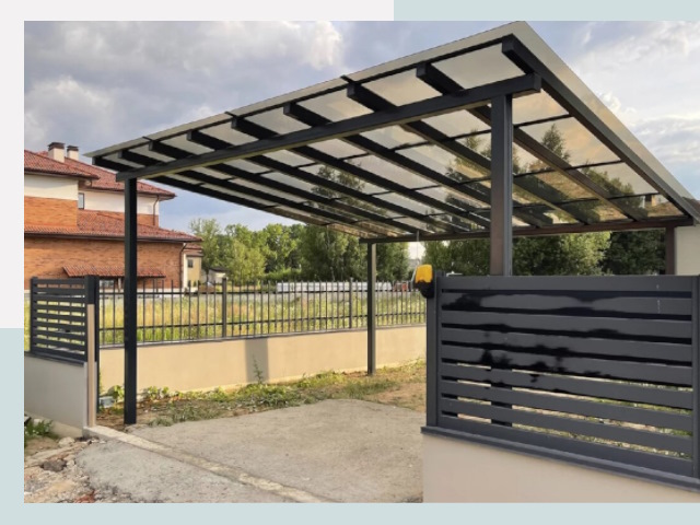 Металлические навесы в Геленджик от 624 руб. за м²