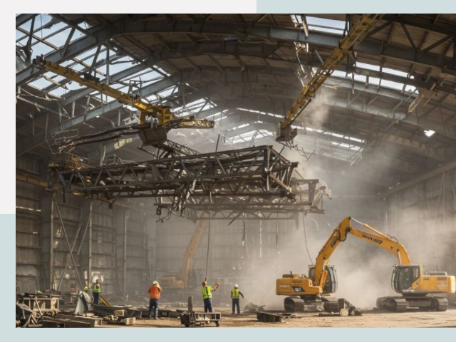 Демонтаж ангаров в Геленджике от 624 руб. за м²